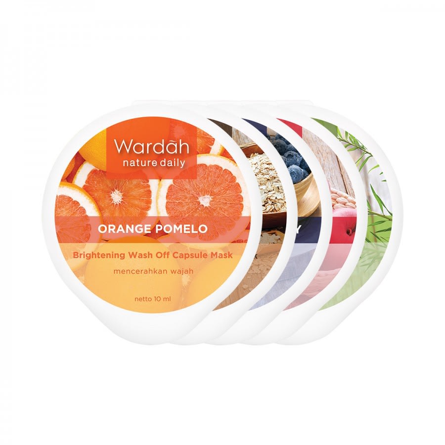 Wardah Nature Daily Orange Pomelo Brightening Wash Off Capsule Mask-3.jpg