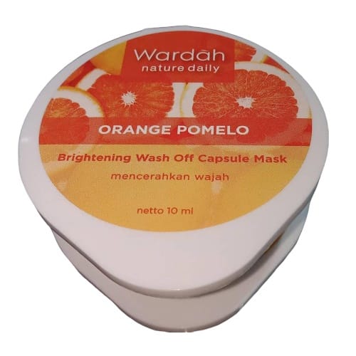 Wardah Nature Daily Orange Pomelo Brightening Wash Off Capsule Mask-2.jpg