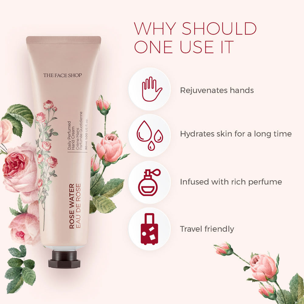 The Face Shop Daily Perfumed Hand Cream 01 Rose Water-5.jpg