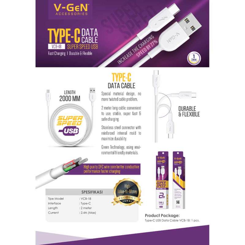 V-Gen VCB-18 Kabel Data USB Type C-4.jpg