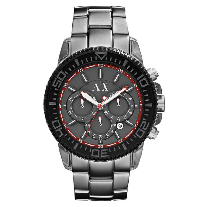 Armani Exchange นาฬิกาผู้ชาย สายสแตนเลส รุ่น AX1208 - สีดำ .jpeg