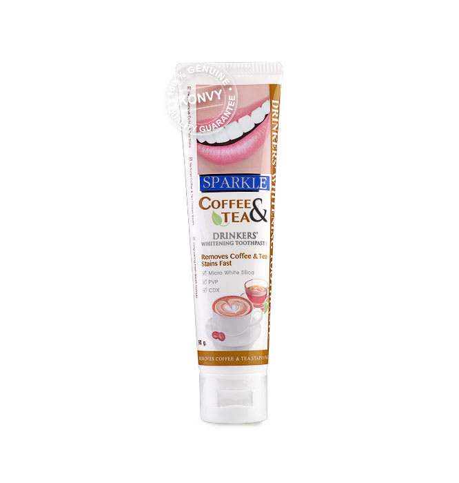 Sparkle Coffee&Tea Drinkers White Toothpaste.jpg Sparkle Coffee&Tea Drinkers White Toothpaste ที่ดีที่สุด