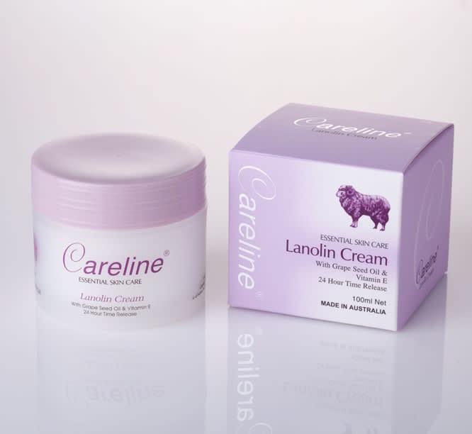 ครีมรกแกะ Careline Lanolin Cream With Grape seed oil & Vitamin E.jpg ครีมรกแกะที่ดีที่สุด Careline Lanolin