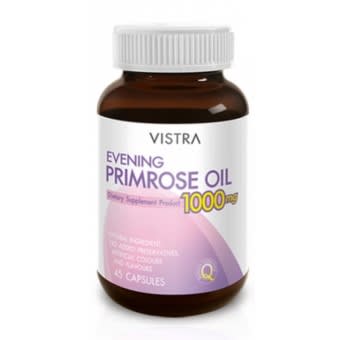 VISTRA Evening Primrose Oil 1000 mg..jpg อาหารเสริมวิตามินอี VISTRA