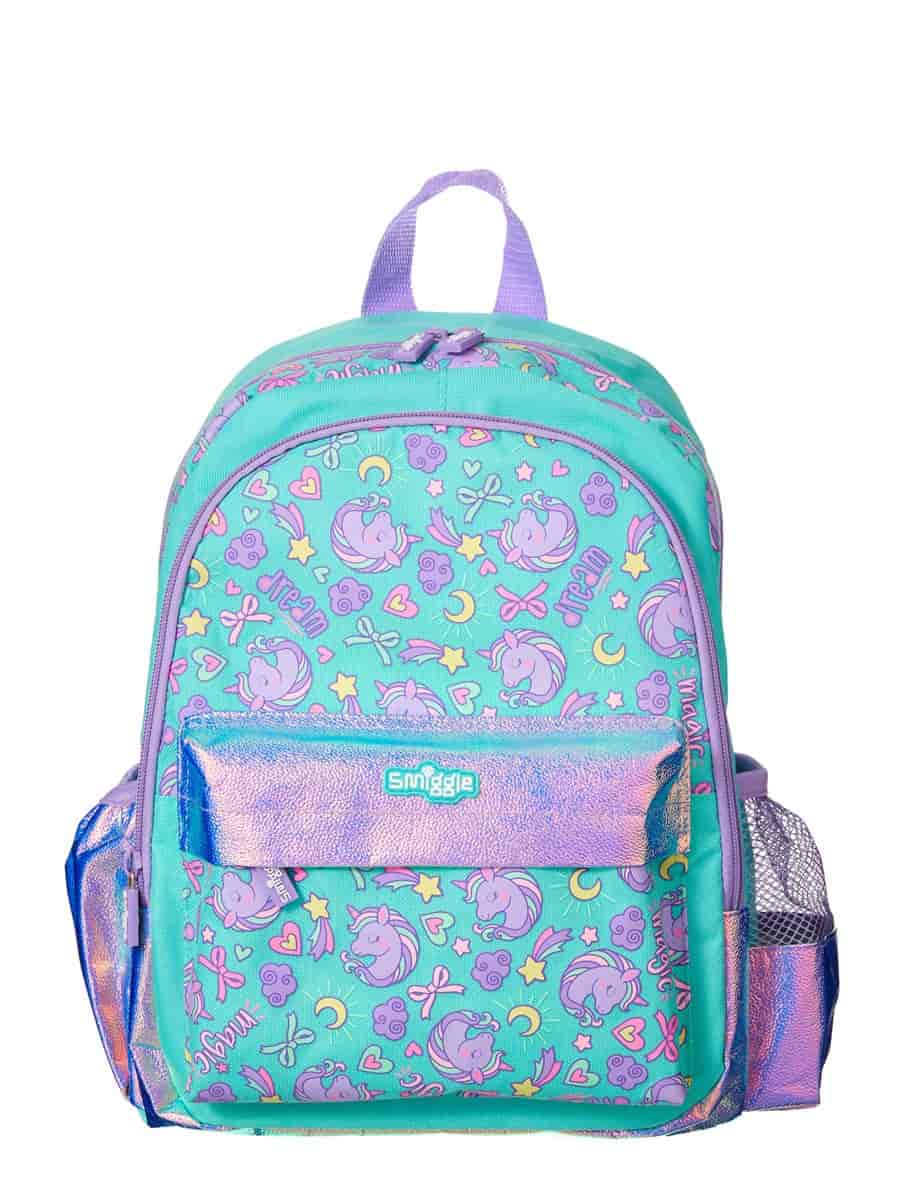 Smiggle กระเป๋าเป้ ขนาดเล็ก คอลเลคชั่น Wander ลายยูนิคอร์น สีเขียว.jpg Smiggle กระเป๋าเป้ ขนาดเล็ก คอลเลคชั่น Wander ลายยูนิคอร์น สีเขียว ที่ดีที่สุด