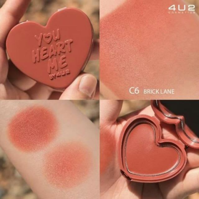 บลัชออน 4U2 You Heart Me Cream Blush -3.jpg