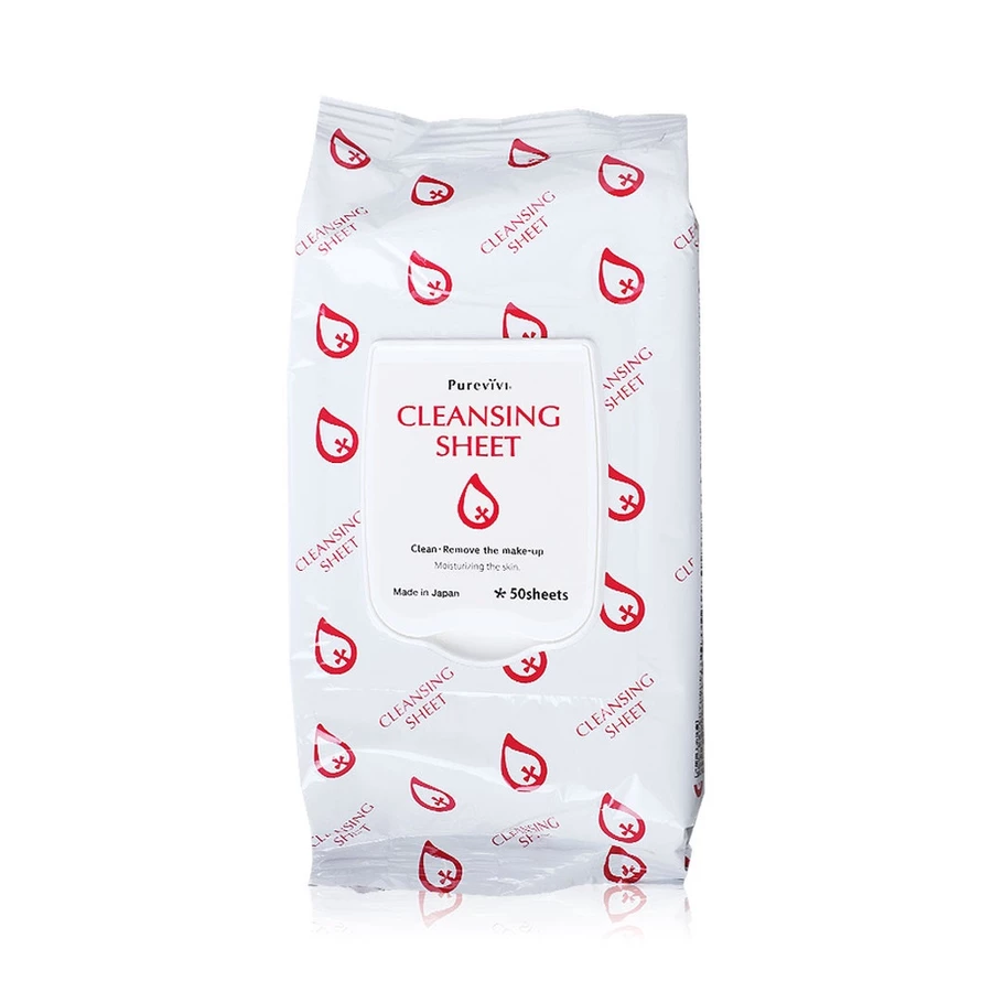 Purevivi Cleansing Sheet แผ่นเช็ดทำความสะอาดเครื่องสำอางสูตรอ่อนโยนพิเศษ Purevivi Cleansing Sheet แผ่นเช็ดทำความสะอาดเครื่องสำอางสูตรอ่อนโยนพิเศษ