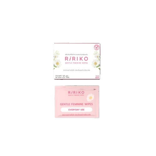 ทิชชู่เปียกสำหรับจุดซ่อนเร้น RIRIKO Feminine Wipes.png RIRIKO Feminine Wipes