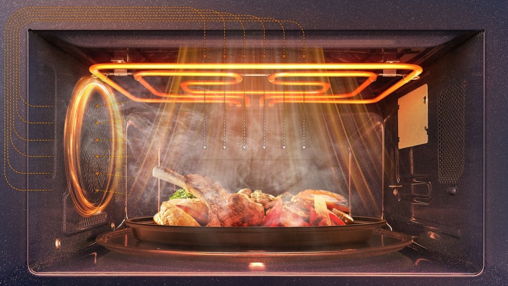 Samsung's Convection Microwave Oven Matches the Kitchen