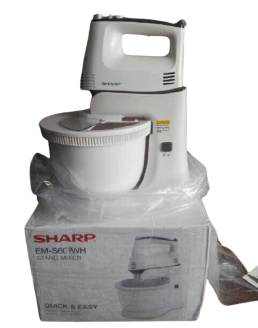 Sharp Electric Stand Mixer 300W 5 Speed EMS60WH Harga & Review