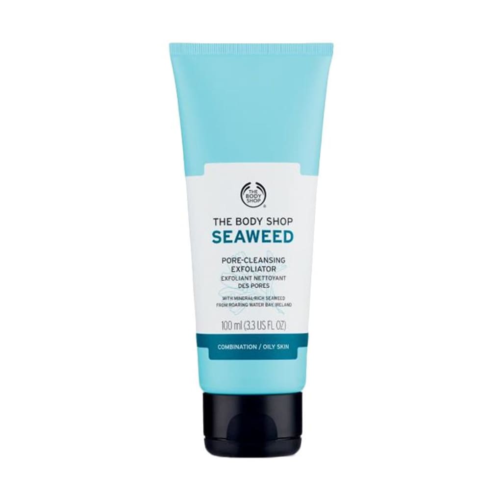 The Body Shop Seaweed Face Scrub (100 ml) Harga & Review / Ulasan