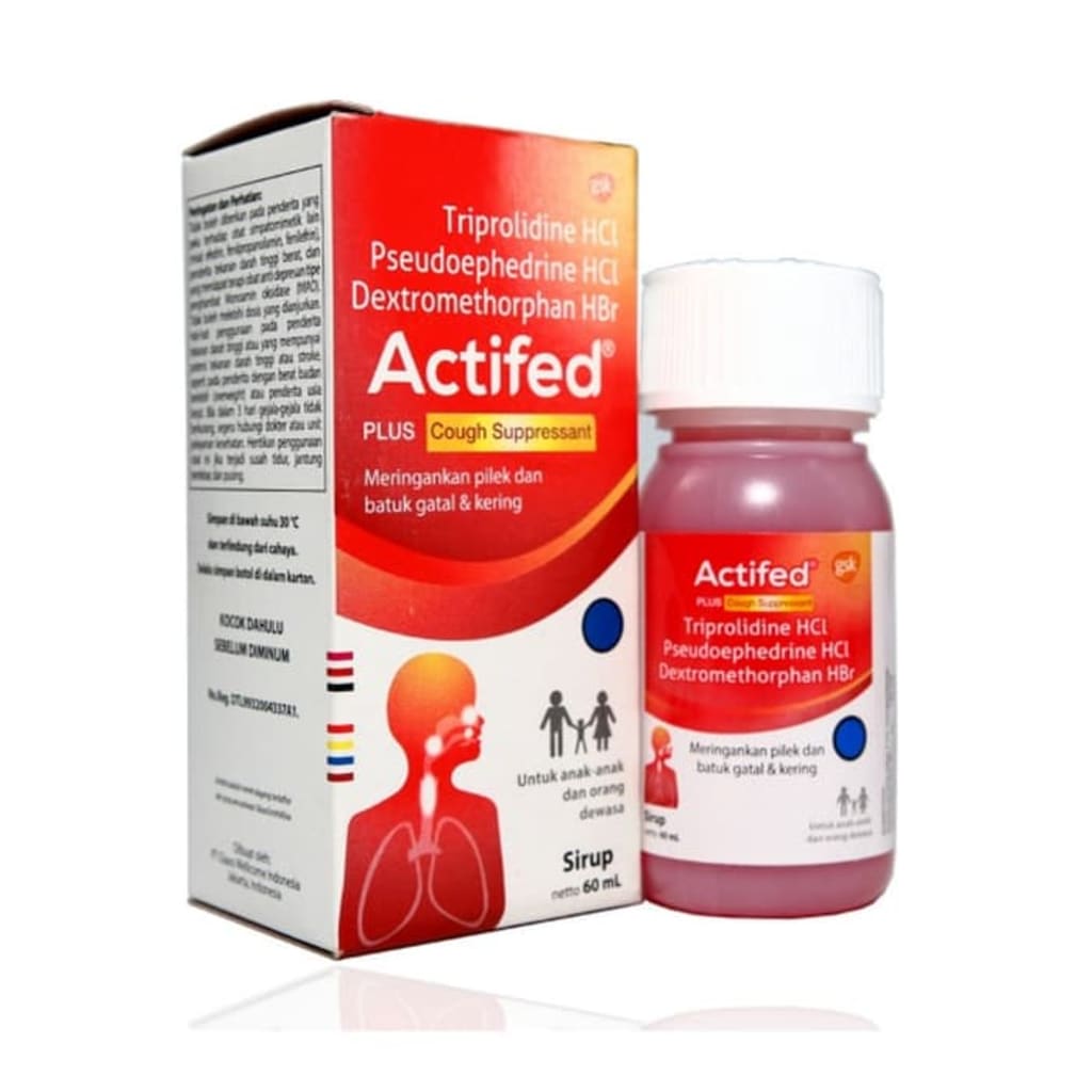 Actifed Plus Cough Suppressant Harga & Review / Ulasan Terbaik di