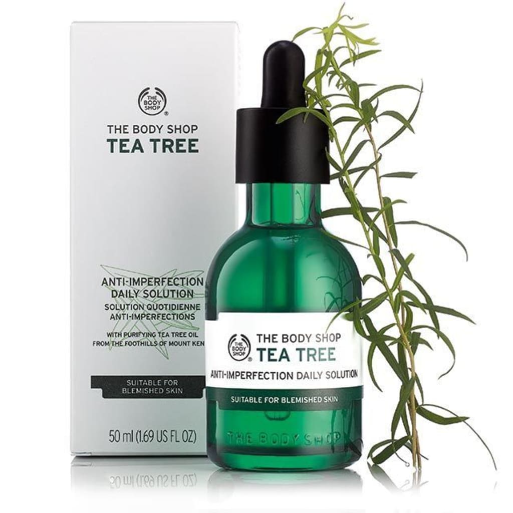 The Body Shop Tea Tree Daily Solution Serum (50ml) Harga & Review