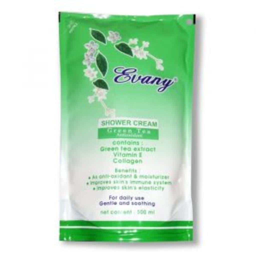 Evany Shower Cream Green Tea Harga & Review / Ulasan Terbaik di