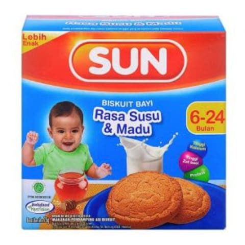 Sun Biskuit Bayi Rasa Susu & Madu (75 Gr) Harga & Review / Ulasan ...