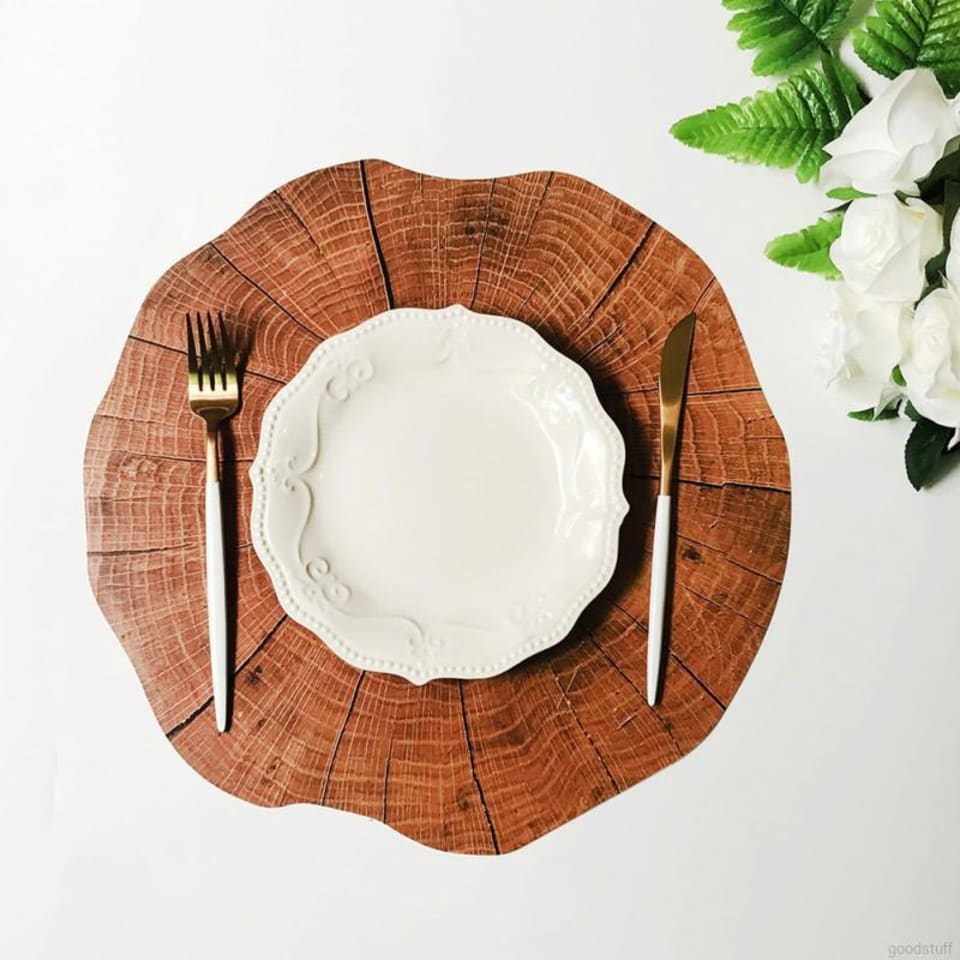 Best Round Wood Grain Placemat Price & Reviews in Malaysia 2021