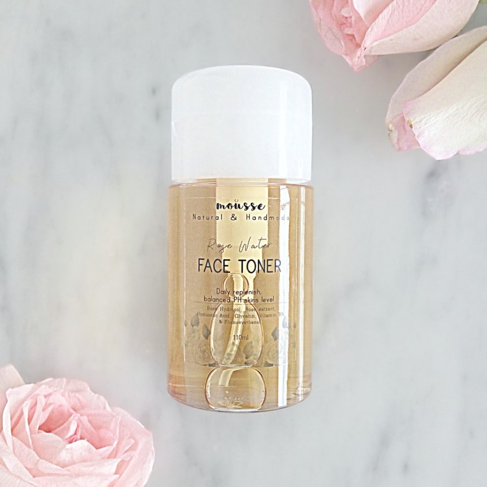 Rose Hydrosol Hyaluronic acid Facial Toner Rose Water (110ml) Harga