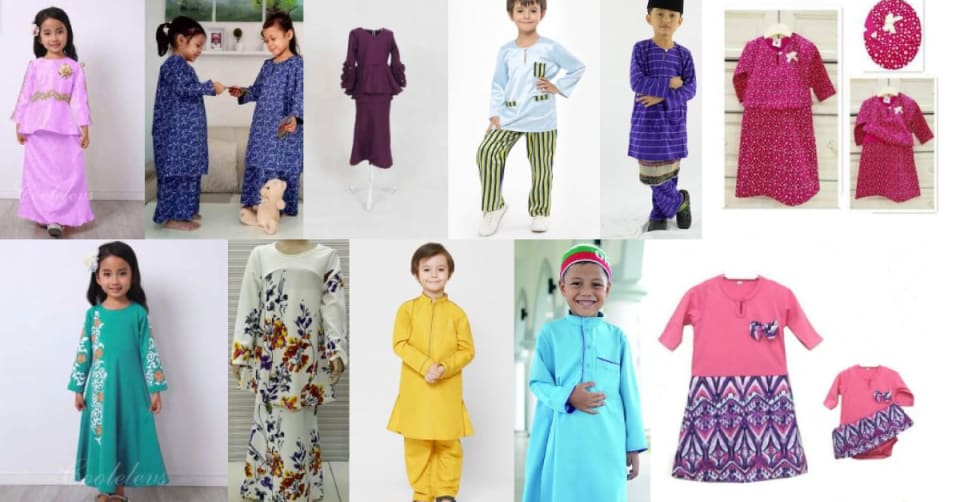 20 Baju Raya Kanak-kanak di Malaysia 2020 - Perempuan & Lelaki
