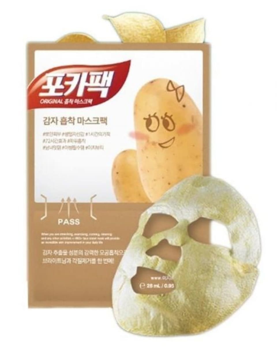 Potato косметика корейская. Бульб маска Корея. Корейская маска инструкция