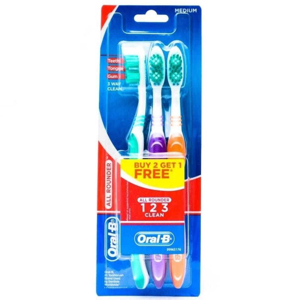 Oral-B Sikat Gigi All Around 123 – Medium (Isi 2 Packs) Harga & Review ...