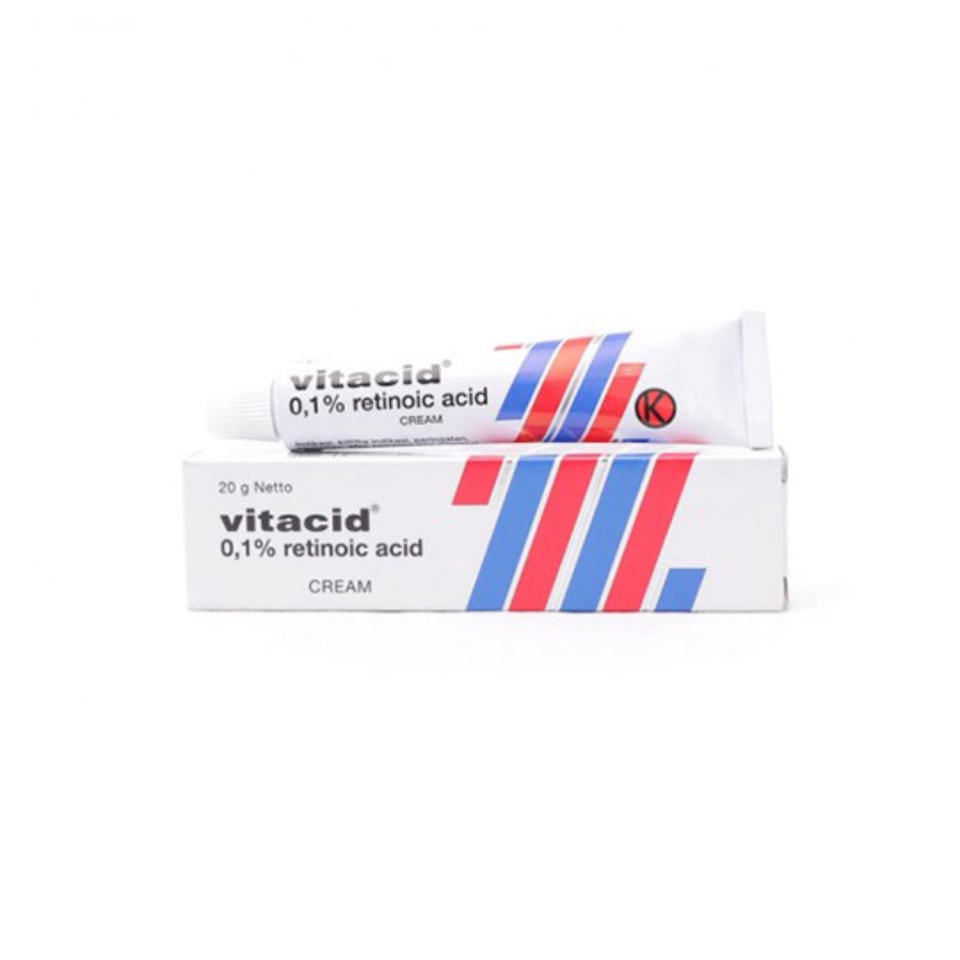 Vitacid 0,1% Retinoic Acid Cream Harga & Review / Ulasan