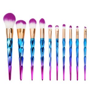 Cheap unicorn makeup brush set