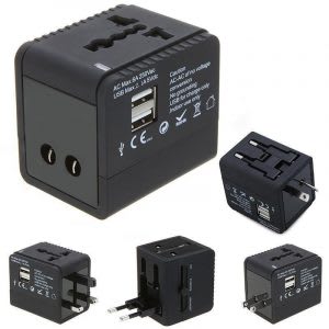Best 2.1A Output 2 USB Universal World Travel Adapter Price ...