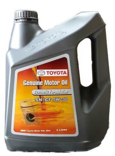 Toyota motor oil 5w30