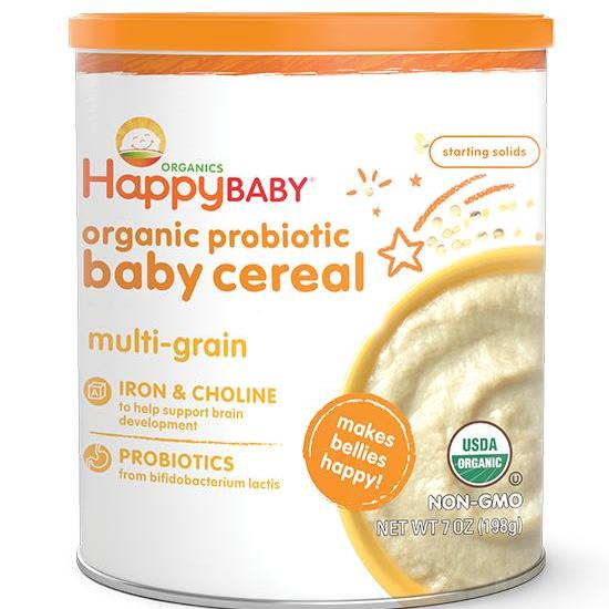 happy baby organic probiotic baby cereal