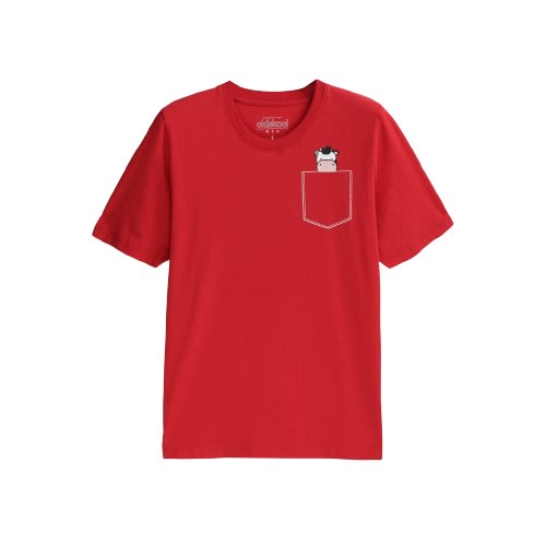 Old Skool Men's Graphic Tee (Family CNY Series) - RED