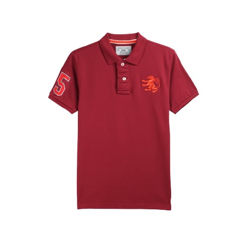 Northern Rock Big Lion Polo Tee With Number