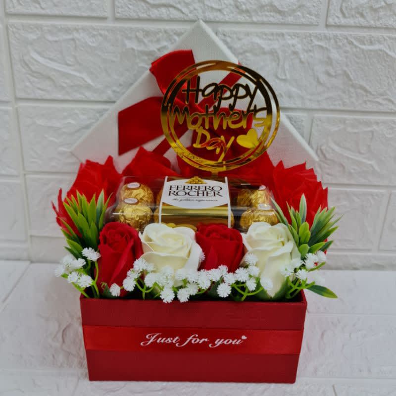Ferrero Rocher and Flower Box - mother's day gift malaysia