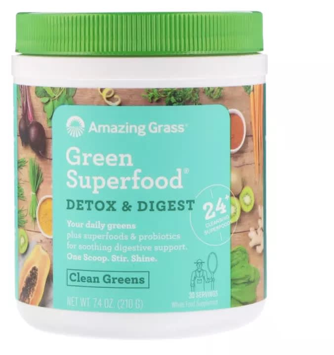 Amazing Grass, Organic Green Superfood DETOX & DIGEST with Probiotics