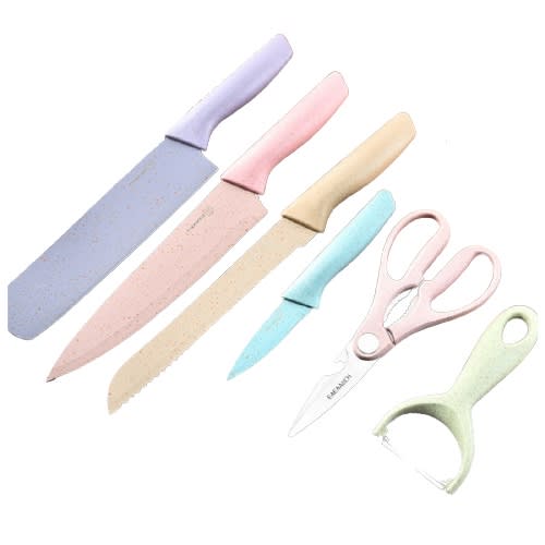 6 Pcs High Quality Stainless Steel Kitchen Knife Set