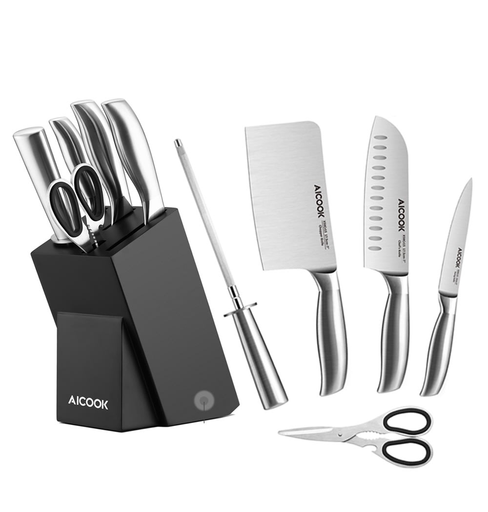 Aicook KFH001 Premium 6 in 1 Kitchen Knife Set