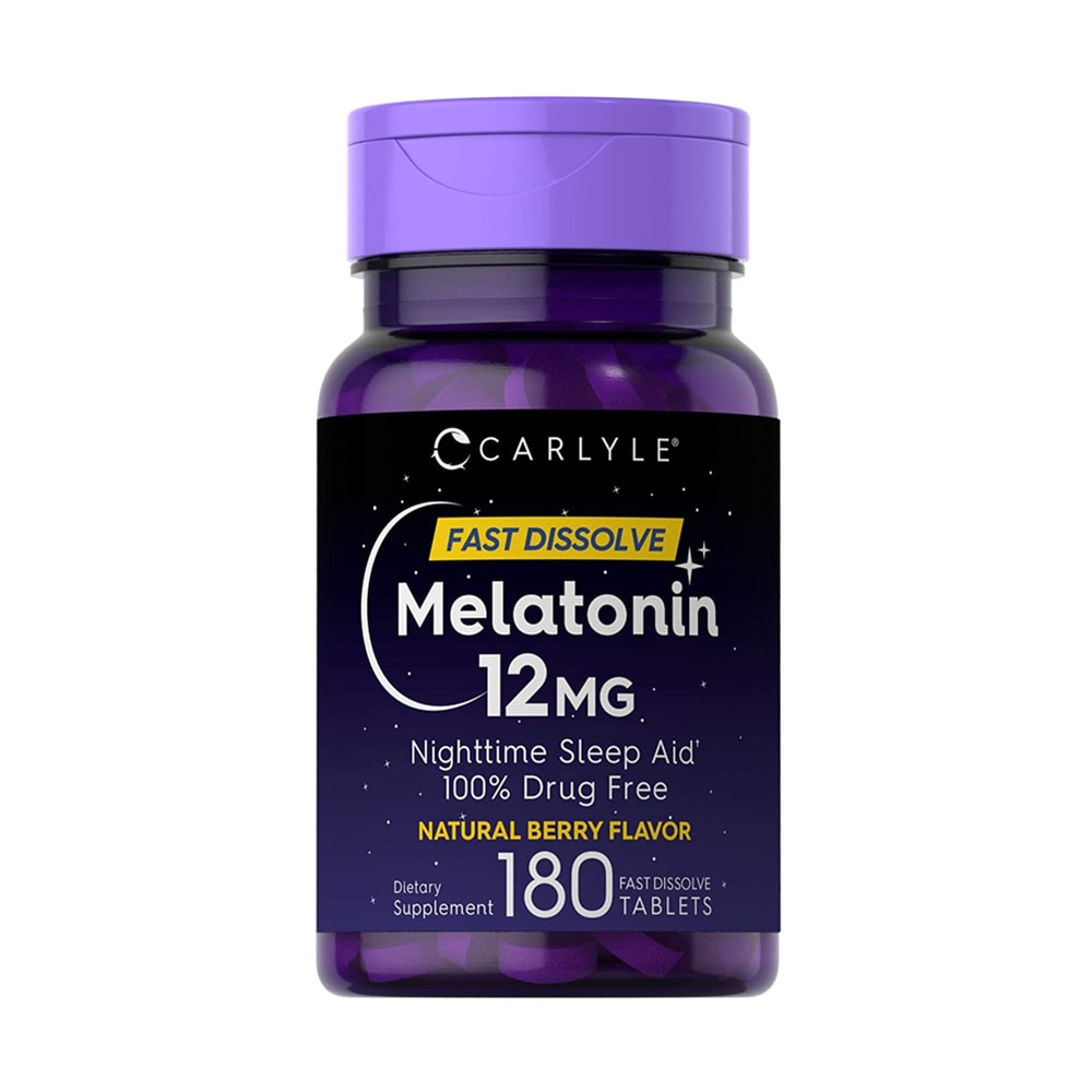Carlyle Melatonin 12mg Nighttime Sleep Aid - Natural Berry