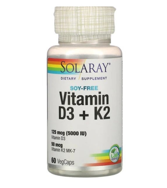 Solaray Vitamin D3+K2