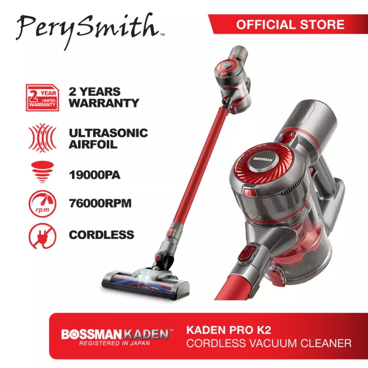 PerySmith Cordless Vacuum Cleaner X Bossman Kaden PRO K2