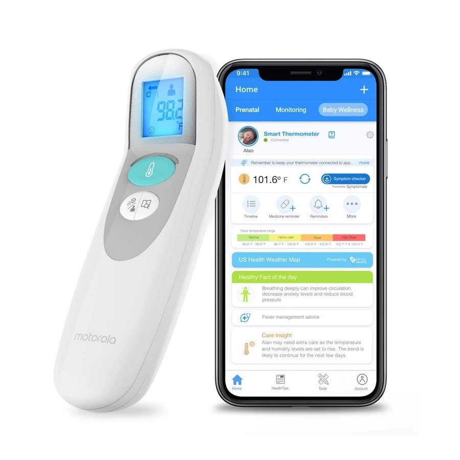 Motorola MBP75SN Care+ Non-Contact Smart Forehead Thermometer