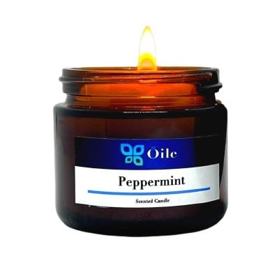 Oile Peppermint Scented Candle