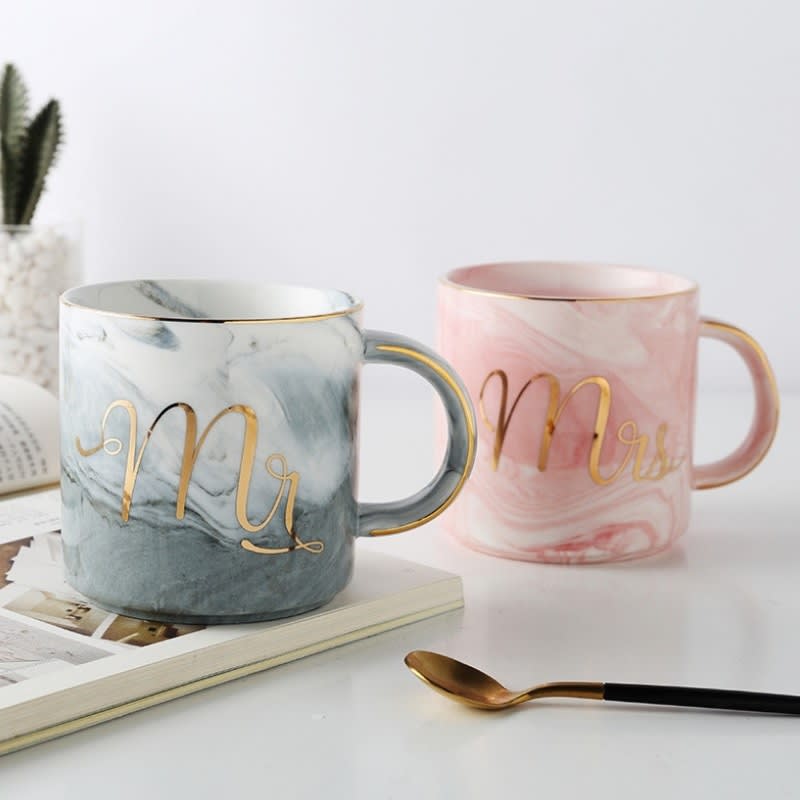 Marble Couple Mug Gift Ceramic Mug