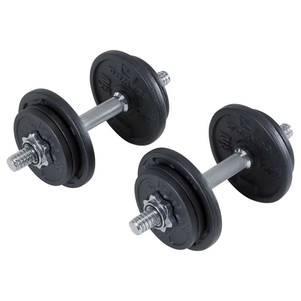 Decathlon Bodybuilding Gym Training Dumbbells Set (20 Kg)