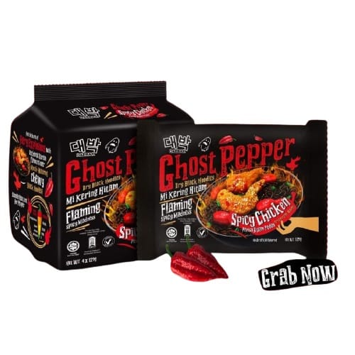 Mamee x Daebak Ghost Pepper Black Spicy Chicken Noodles