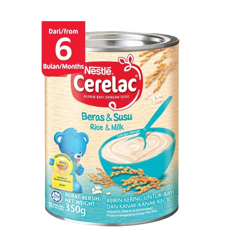 Nestle Cerelac Infant Cereals with Rice & Milk (350g)