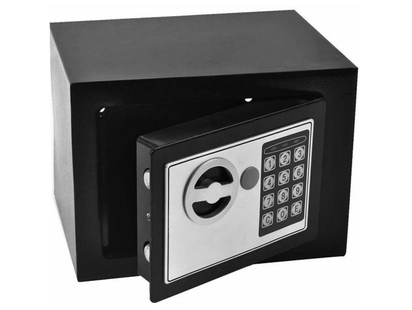 17E Durable Digital & Key Lock Electronic Safe Box