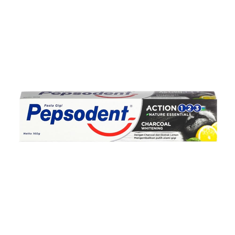 Pepsodent Action 123 Charcoal Whitening Toothpaste