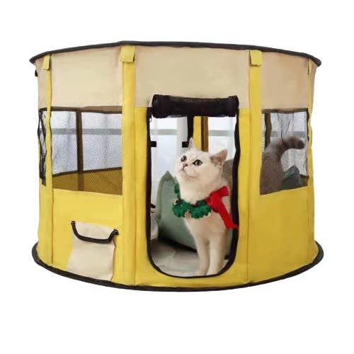 Portable Outdoor Cattery Fences Pet Tent Houses