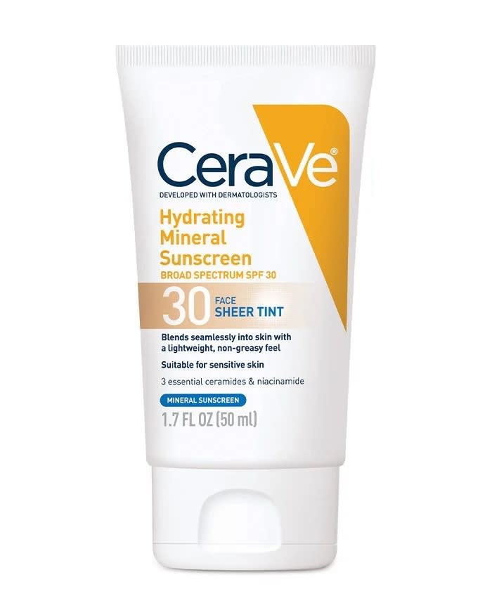 CeraVe Hydrating Mineral Sheer Tint Sunscreen SPF30