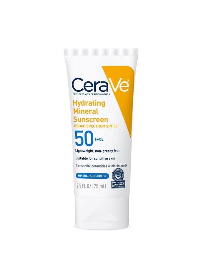 Cerave Hydrating Mineral Sunscreen Broad Spectrum