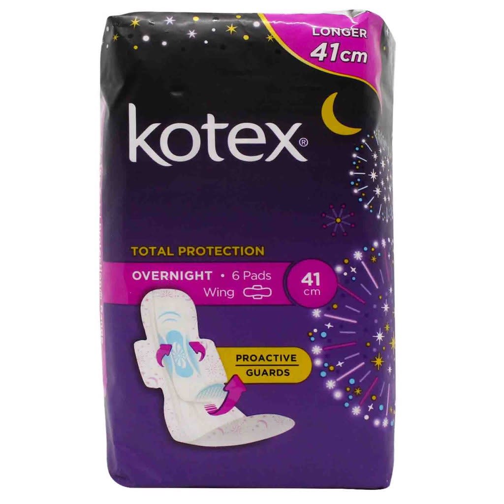 Kotex Soft & Smooth Overnight Heavy Flow Night Extra Long - Wings